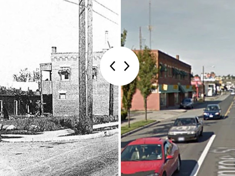 Spokane Fire station 3 from 1917 combined with same area 2015